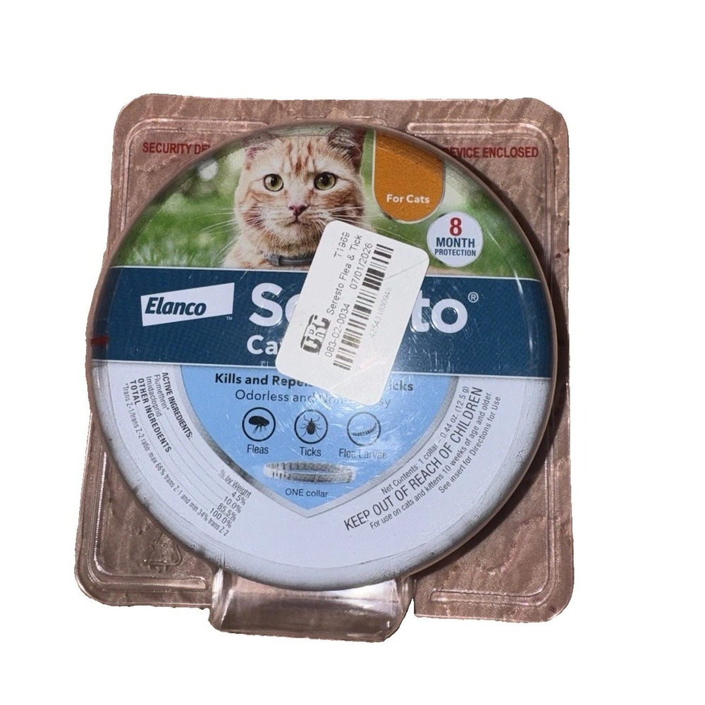 Seresto Flea and Tick Collar for Cats - 8 Months